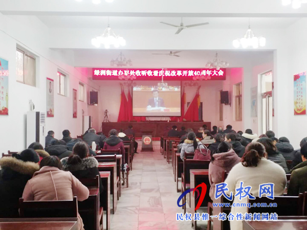 我縣各鄉(xiāng)鎮(zhèn)（街道辦）、縣直各單位認真組織全體干部集中收聽收看慶祝改革開放40周年大會