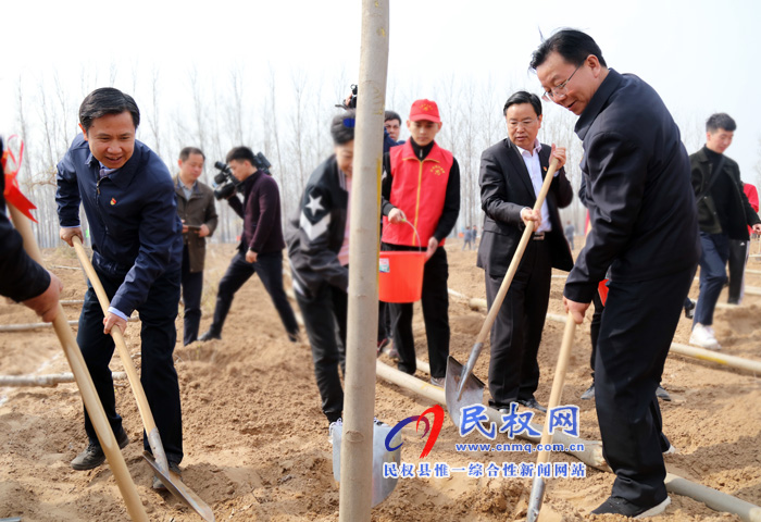 共植媒體林 同迎故道春——省委常委、宣傳部長江凌蒞民植新綠、造“媒林”