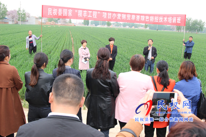 民權縣召開2019年小麥赤霉病統(tǒng)防統(tǒng)治現(xiàn)場會