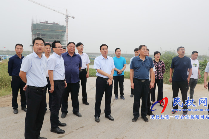 市人大常委會(huì)副主任、縣委書記姬脈常調(diào)研我縣城市水系建設(shè)工作