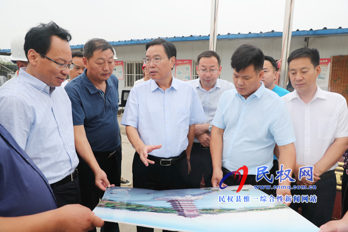 市人大常委會(huì)副主任、縣委書記姬脈常調(diào)研我縣城市水系建設(shè)工作