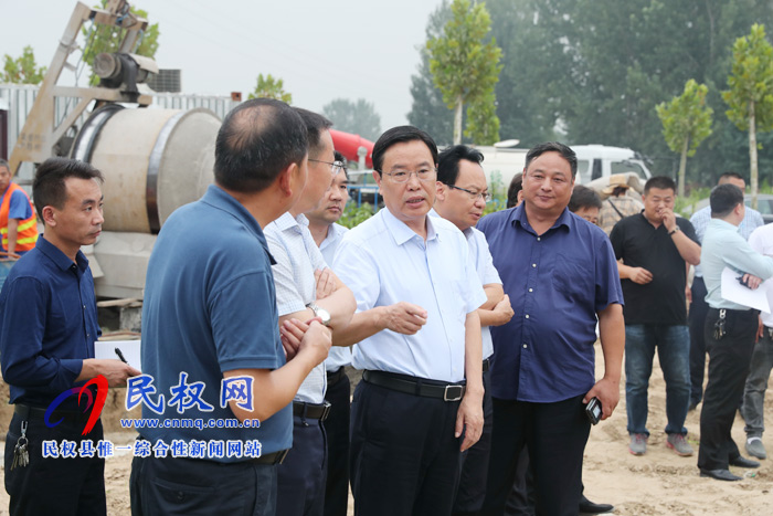 市人大常委會(huì)副主任、縣委書記姬脈常調(diào)研我縣城市水系建設(shè)工作