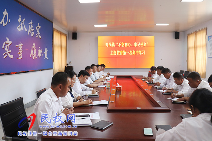 野崗鎮(zhèn)“不忘初心、牢記使命”主題教育第一次集中學(xué)習(xí)正式拉開序幕