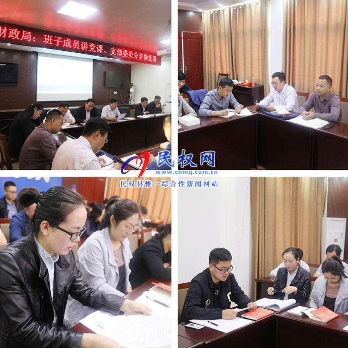 財(cái)政局:班子成員和支部委員講黨課、筑牢初心促工作
