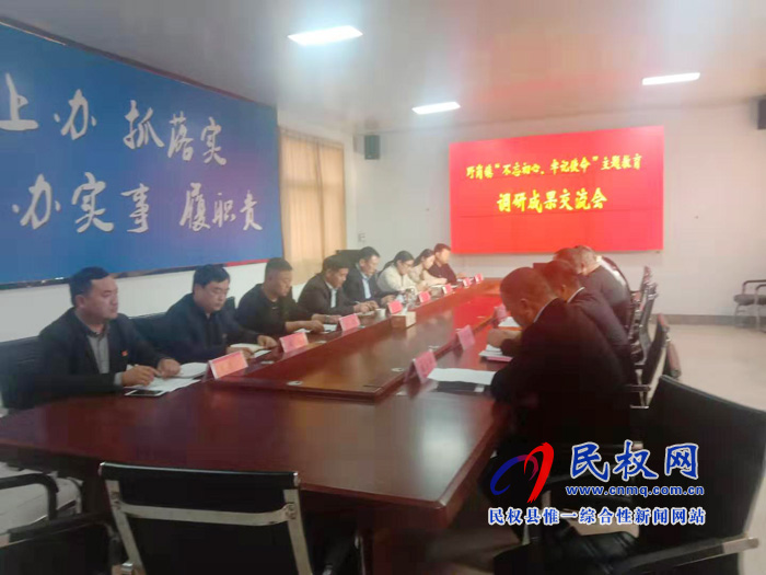 野崗鎮(zhèn)召開“不忘初心、牢記使命”主題教育調(diào)研成果交流會