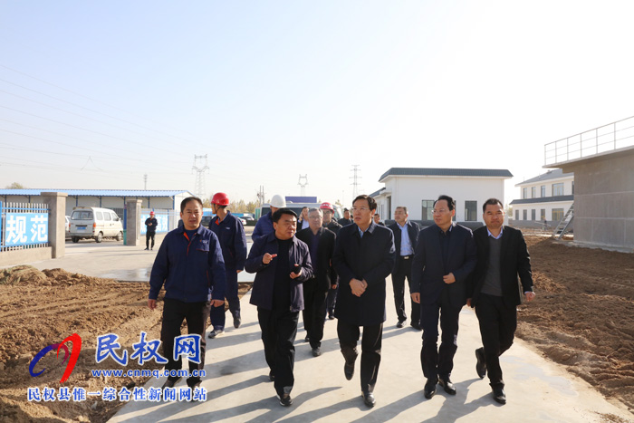 市人大常委會副主任、縣委書記姬脈常調(diào)研我縣部分重點民生工程建設(shè)和管理情況