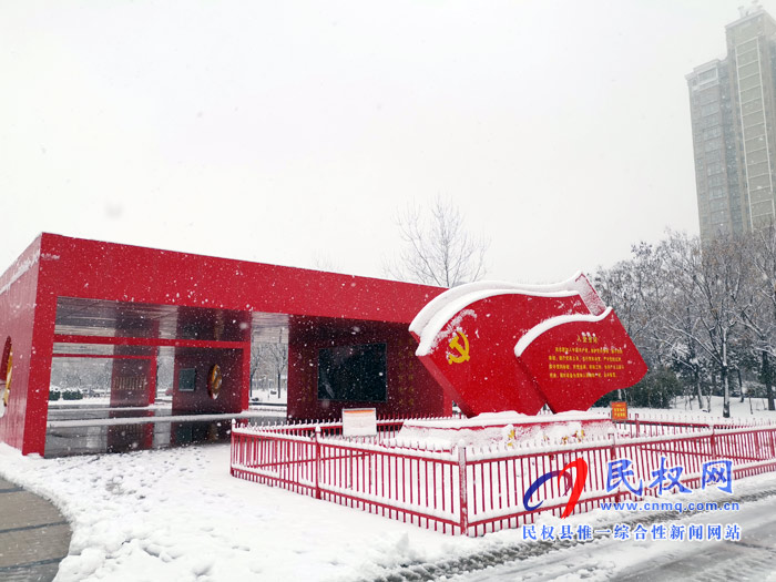 圖說|河南民權(quán)：2020年的第一場雪，太美了吧!