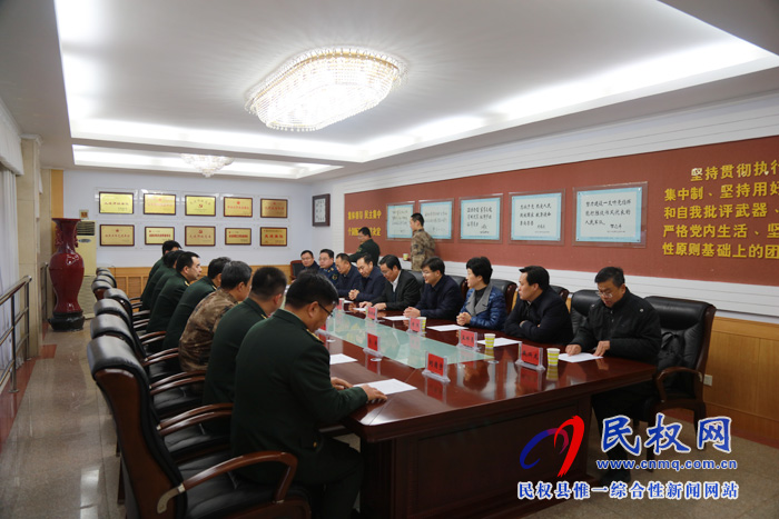 縣四家領(lǐng)導慰問市軍分區(qū)駐地官兵