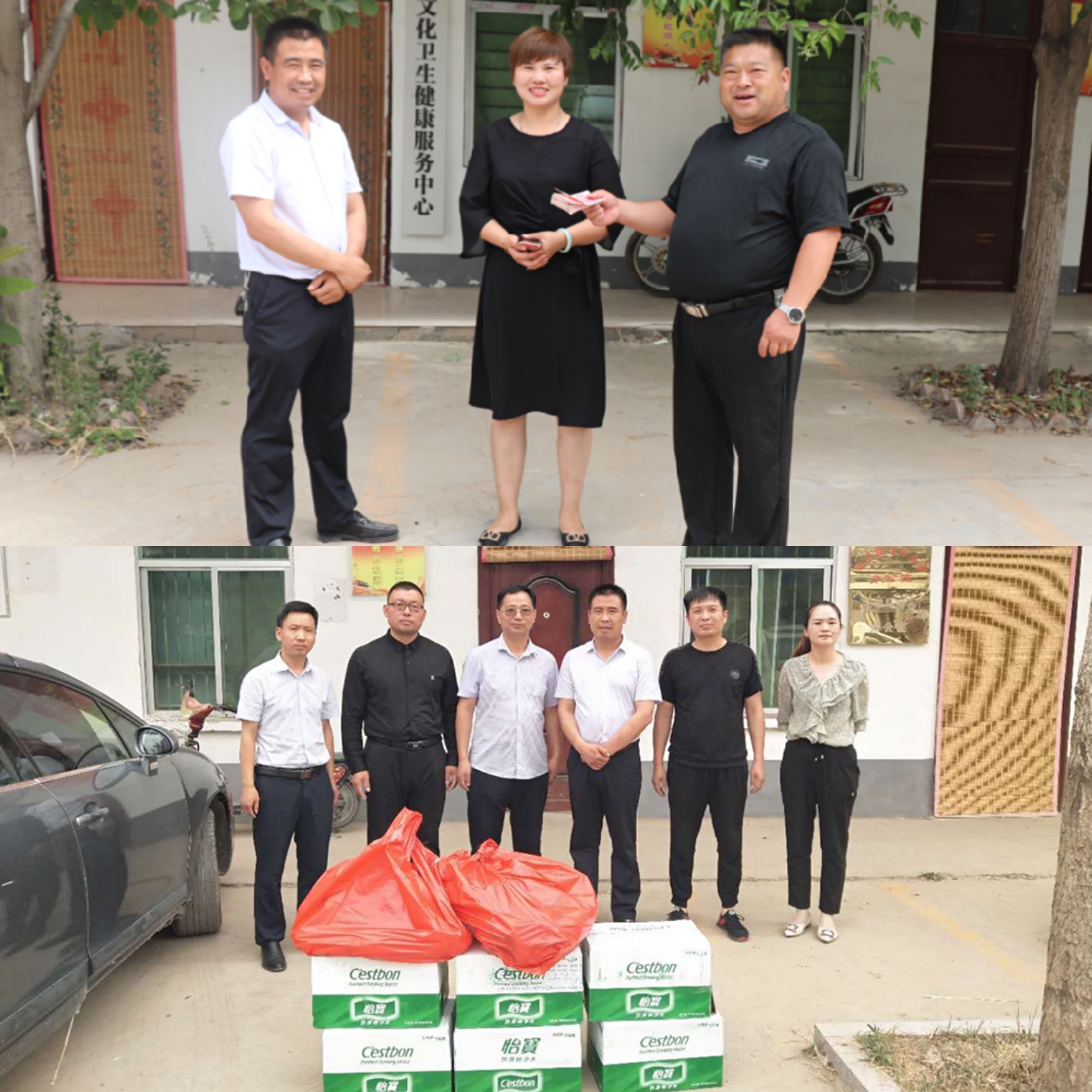 北關(guān)鎮(zhèn)企業(yè)慰問(wèn) 麥?zhǔn)辗阑鹨痪€干部