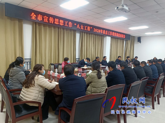 全市宣傳思想工作“八大工程”2020年重點(diǎn)工作觀摩調(diào)度座談會(huì)在民召開 全市宣傳思想工作“八大工程”2020年重點(diǎn)工作觀摩調(diào)度座談會(huì)在民召開