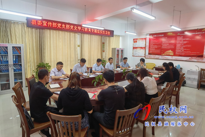 縣委宣傳部黨支部召開黨史學習教育專題組織生活會 縣委宣傳部黨支部召開黨史學習教育專題組織生活會