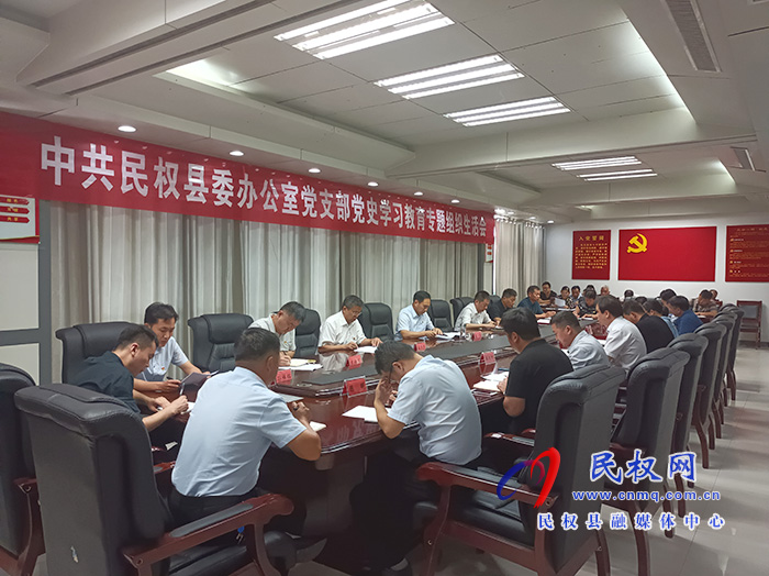 縣委辦公室黨支部黨史學習教育專題組織生活會 縣委辦公室黨支部黨史學習教育專題組織生活會