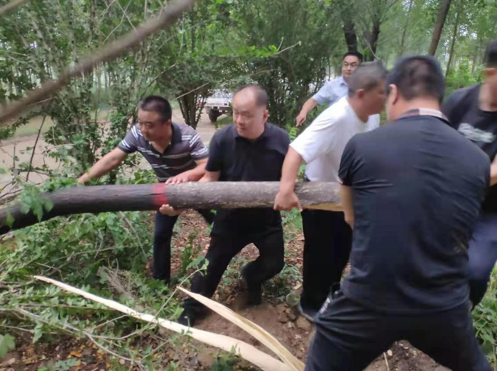 民權(quán)縣交通運(yùn)輸局防汛救災(zāi)保暢通
