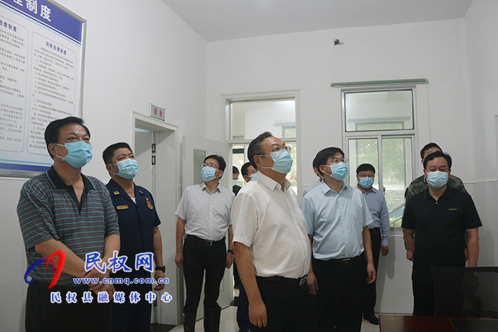 市委常委、常務副市長吳祖明到民督導檢查基層應急管理體系和能力建設工作