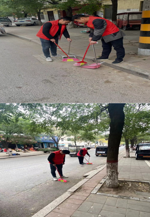 城管局路燈所：迎接我縣文明城、衛(wèi)生城創(chuàng)建及冷博會召開開展志愿交通、衛(wèi)生服務