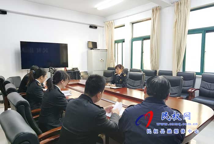 縣委常委、副縣長于茜主持召開海關(guān)總署駐民權(quán)幫扶工作組年度總結(jié)會