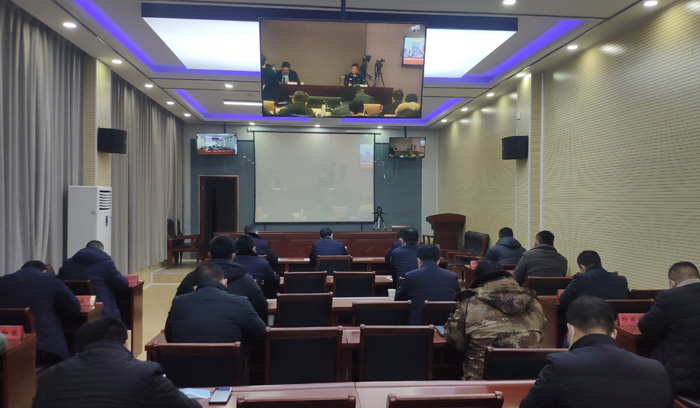 我縣組織收聽(tīng)收看全市禁止燃放煙花爆竹工作電視電話會(huì)議
