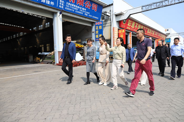 縣委副書記、縣長王靜嫻帶隊到廣東省佛山市不銹鋼產(chǎn)業(yè)園招商考察