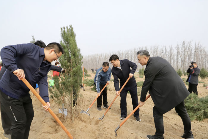 民權(quán)黃河故道添新綠，攜手共植“黨建幸福林”