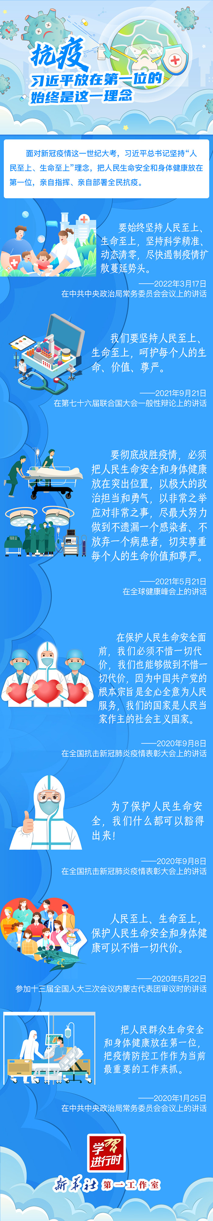 學習進行時——抗疫，習近平放在第一位的始終是這一理念