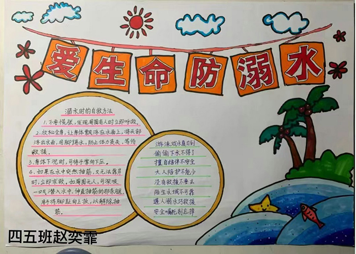 讓防溺水安全教育入心入腦——民權(quán)縣實(shí)驗(yàn)小學(xué)開展防溺水主題手抄報(bào)評比活動
