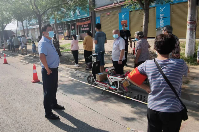 縣領(lǐng)導(dǎo)李君調(diào)研督導(dǎo)疫情防控、信訪維穩(wěn)、土地流出和全民核酸檢測工作