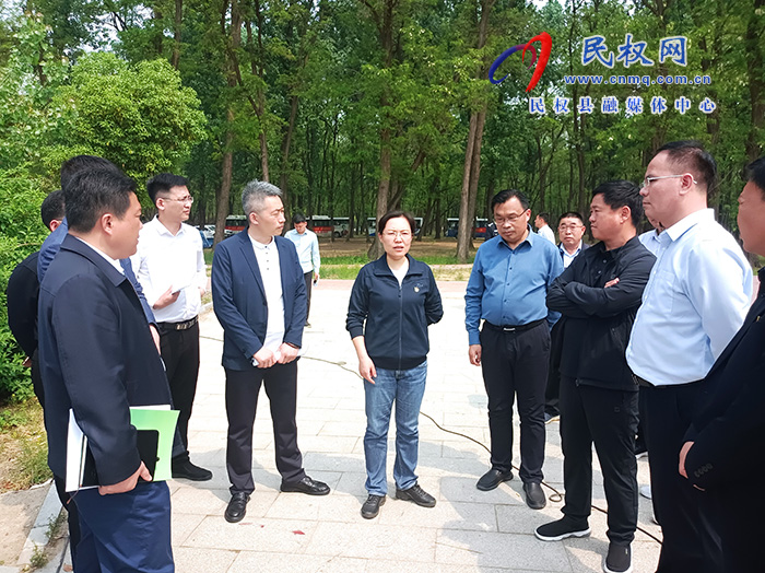 縣委副書記、縣長王靜嫻調(diào)研中國·民權(quán)第七屆槐花文化系列活動線路和場地等工作