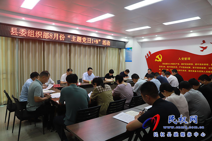 縣委組織部開展8月份主題黨日“1+N”活動(dòng)