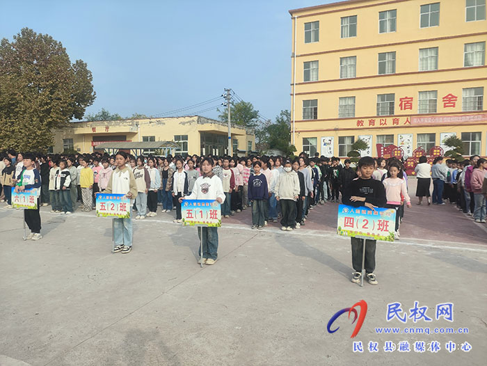民權(quán)縣人和鎮(zhèn)高集學(xué)校開(kāi)展“路隊(duì)展風(fēng)采、文明伴我行--最美路隊(duì)”評(píng)比活動(dòng)