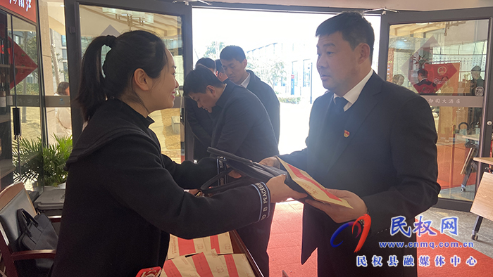 出席民權縣第十六屆人民代表大會第五次會議的人大代表今日報到