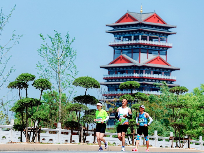 故道春好日 健兒競跑時——2025民權馬拉松暨第三屆申甘林帶生態(tài)馬拉松賽激情開跑