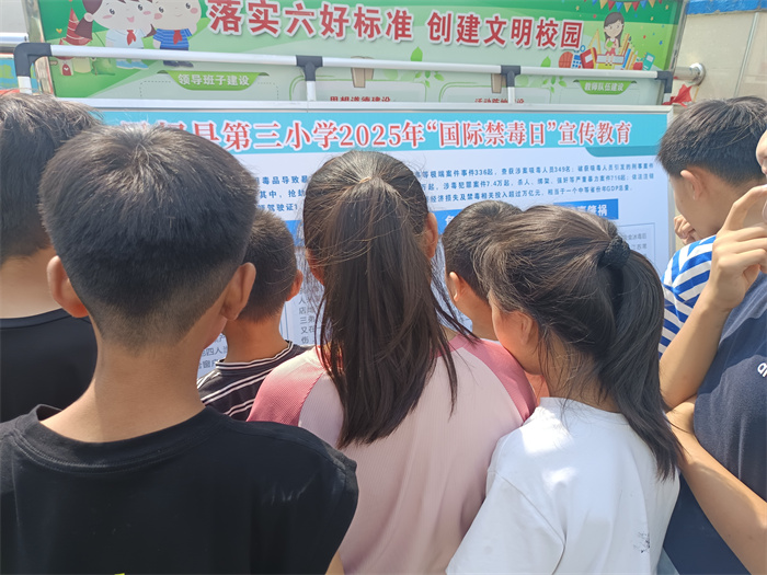 民權(quán)縣第三小學(xué)開展國際禁毒日宣傳教育活動