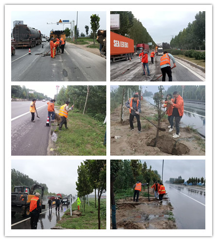 民權(quán)縣公路事業(yè)發(fā)展中心積極開展雨后干線公路修復(fù)工作